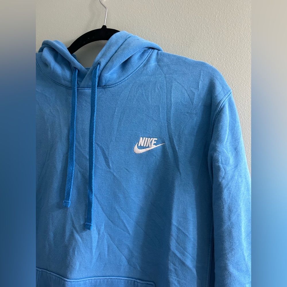 Nike club fleece pullover hoodie blue - Picture 2 of 6